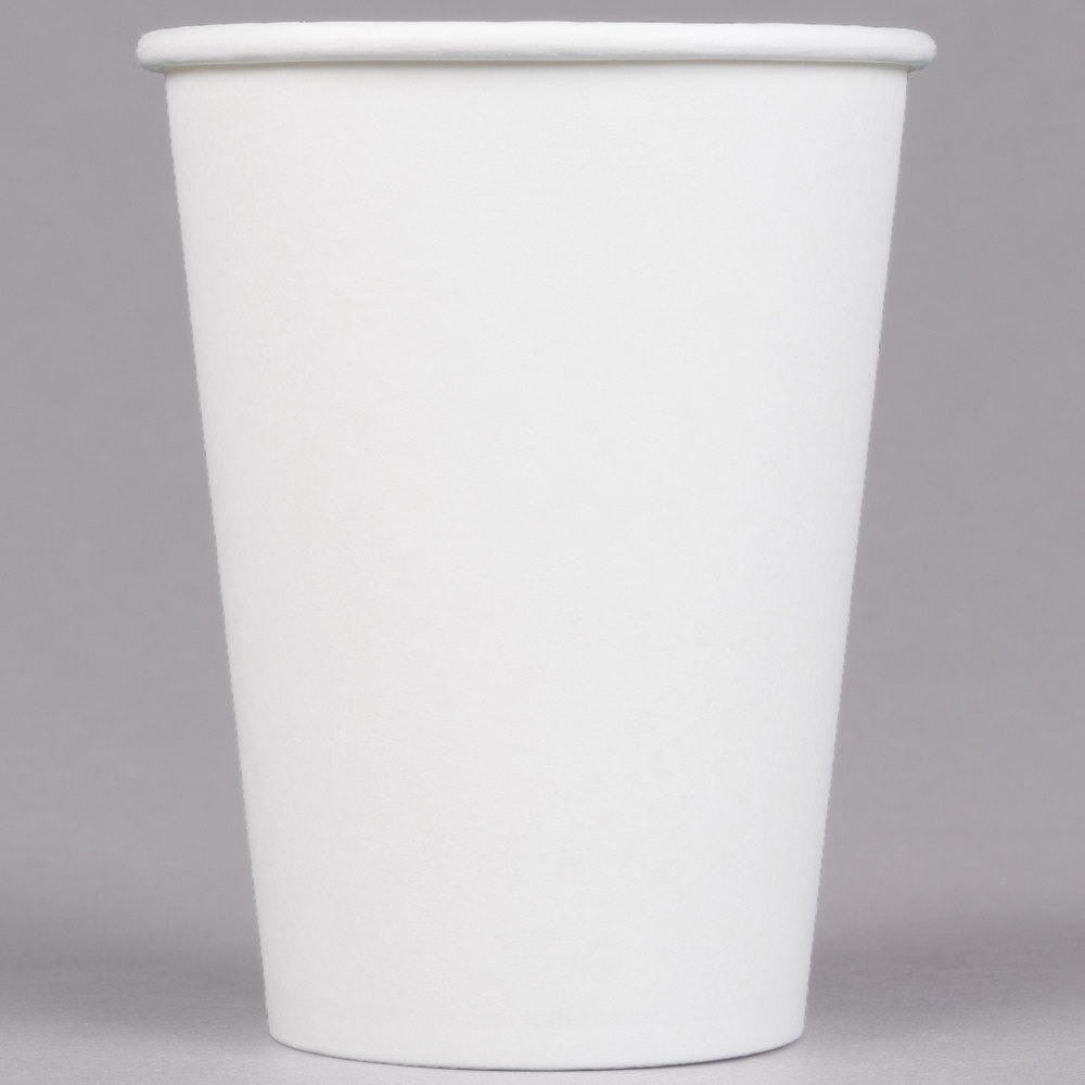 5993 PAPER HOT   CUP, 12OZ, WHITE, 1,000/CS, 