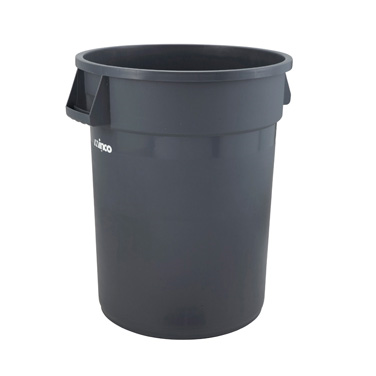 WINCO 32 GAL TRASH CAN, GRAY