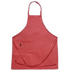 6150 CHEF REVIVAL 1 POCKET BIB APRON, 30&quot; X 34&quot;, RED