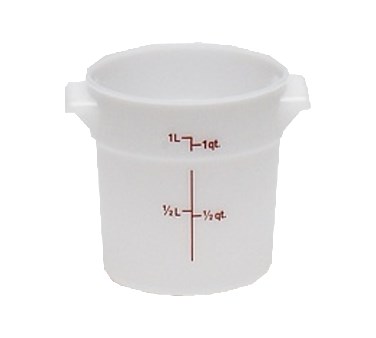 CAMBRO 1 QT ROUND STORAGE, POLY