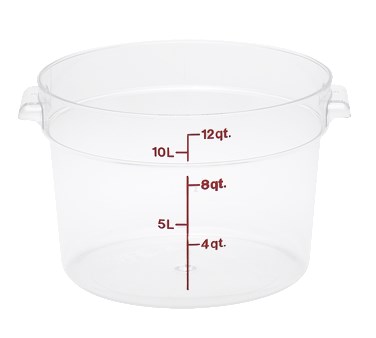 CAMBRO 12 QT ROUND STORAGE, POLY