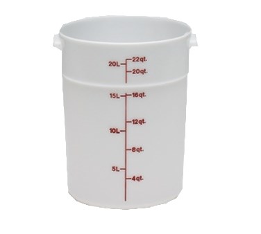 CAMBRO 22 QT ROUND STORAGE, POLY