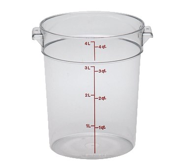 CAMBRO 4 QT ROUND STORAGE, POLY