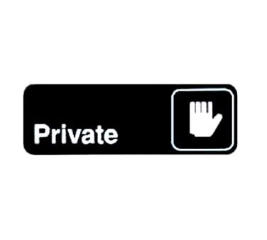 WINCO 3&quot; X 9&quot; SIGN (PRIVATE)