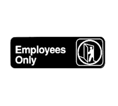 WINCO 3&quot; X 9&quot; SIGN (EMPLOYEES ONLY)