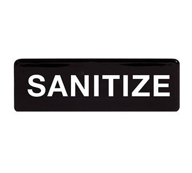 WINCO 3&quot; X 9&quot; SIGN (SANITIZE)