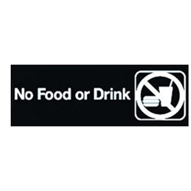 WINCO 3&quot; X 9&quot; SIGN (NO FOOD OR DRINK)