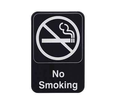 WINCO 6&quot; X 9&quot; SIGN (NO SMOKING)