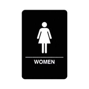 WINCO BRAILLE 6&quot; X 9&quot; SIGN (WOMEN)