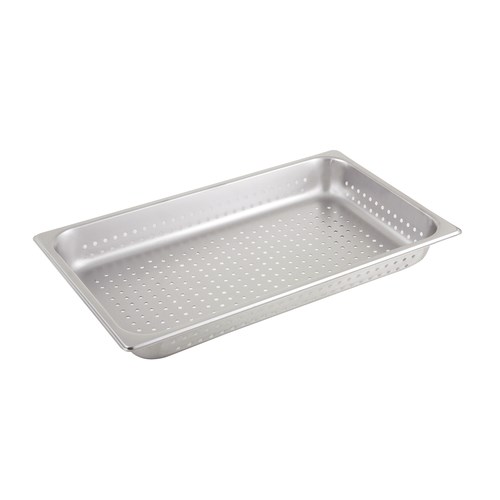 6456 WINCO STEAMTABLE PAN,  FULL SIZE, 2-1/2&quot;, PERFORATED