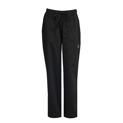 WINCO WOMEN&#39;S CHEF PANTS, LARGE, BLACK