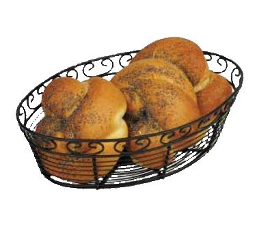 WINCO 10&quot; X 6-1/2&quot; X 3&quot; BREAD / FRUIT BASKET, BLACK