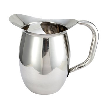 WINCO 2 QT DELUXE BELL PITCHERS, WITH ICE GUARD