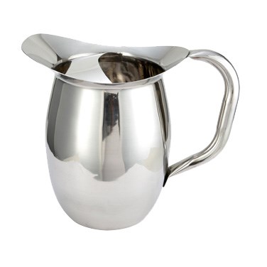 WINCO 2 QT DELUXE BELL
PITCHERS, WITH ICE GUARD