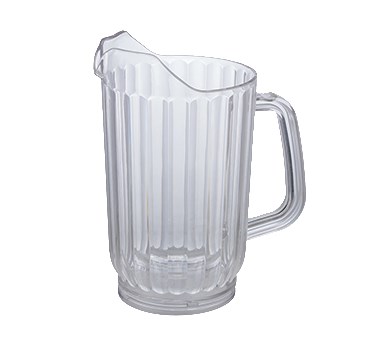 WINCO 32 OZ WATER PITCHER,
POLY, CLEAR