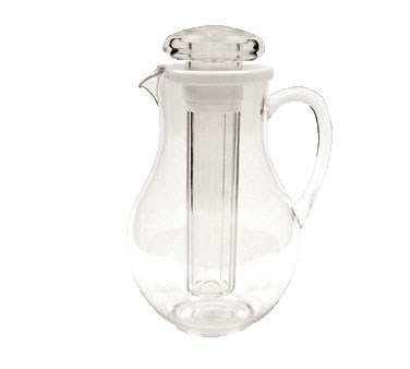 WINCO 64 OZ WATER PITCHER
WITH ICE CORE, POLY, CLEAR